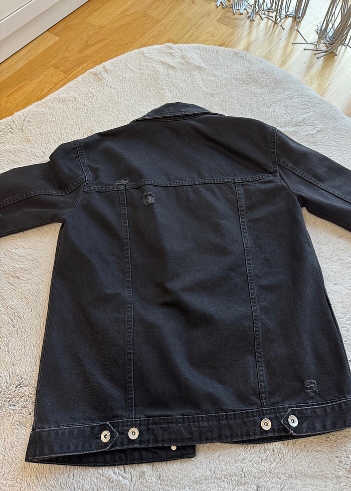 Uzun kot çeket - Görsel 2