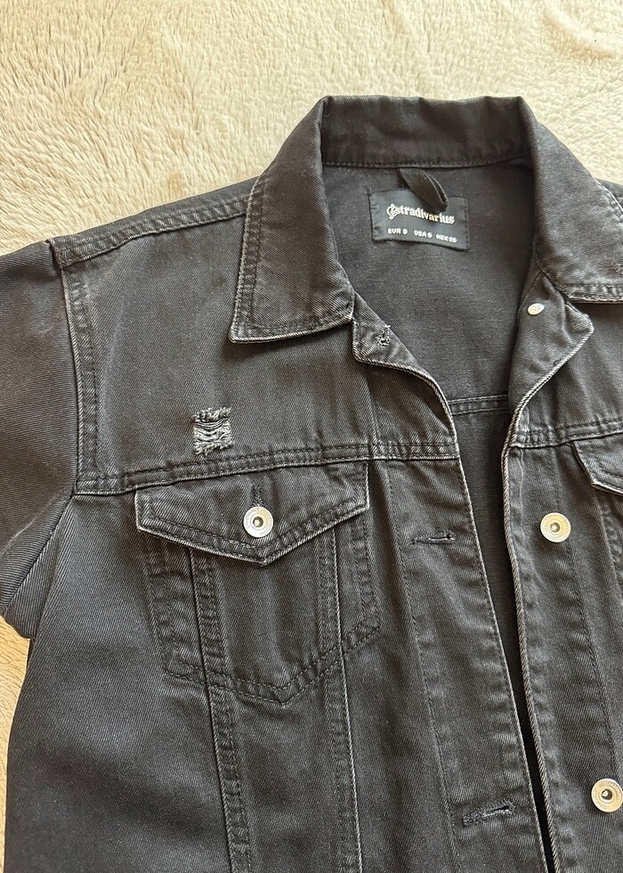 Uzun kot çeket - Görsel 4