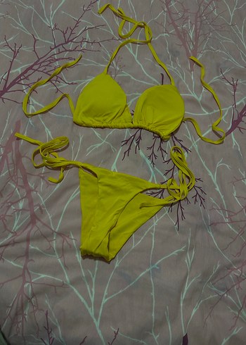 Sarı Mini İpli Kadın Bikini