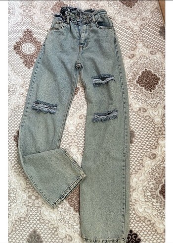 Mavi Jeans Gri Kadın Kot Pantolon Bel Detaylı