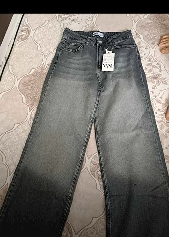 s Beden Gri Salaş baggy pantolon