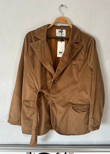 s Beden Kadife Blazer Ceket