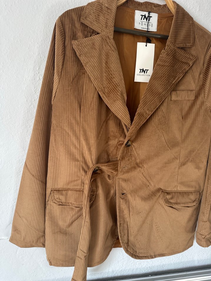 Kadife Blazer Ceket - Görsel 4