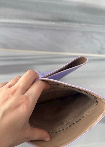 Mor Stiletto Topuklu Diz Boyu Kadın Çizme - Görsel 3