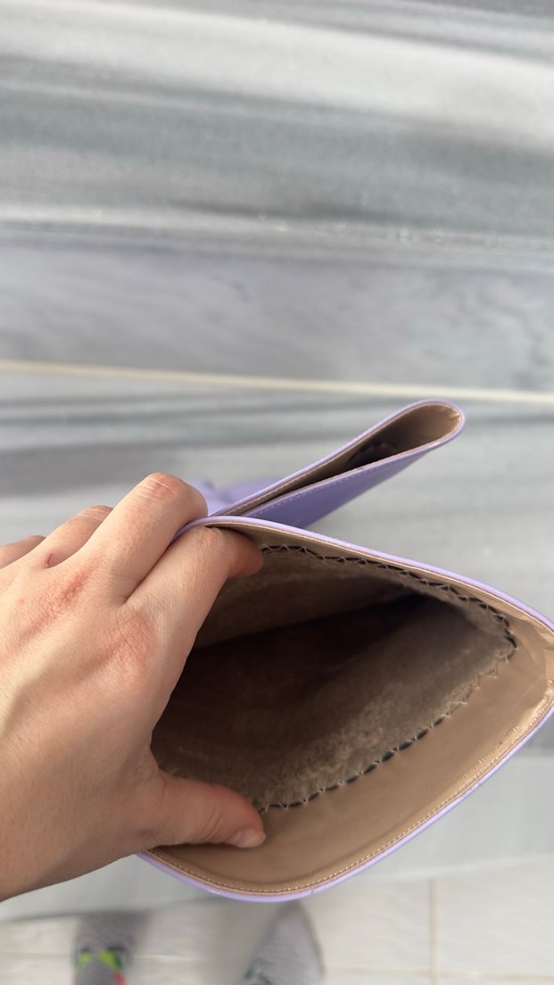 Mor Stiletto Topuklu Diz Boyu Kadın Çizme - Görsel 3