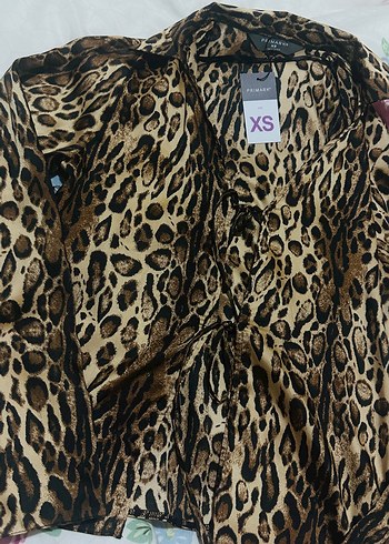 xs Beden Leopar bluz