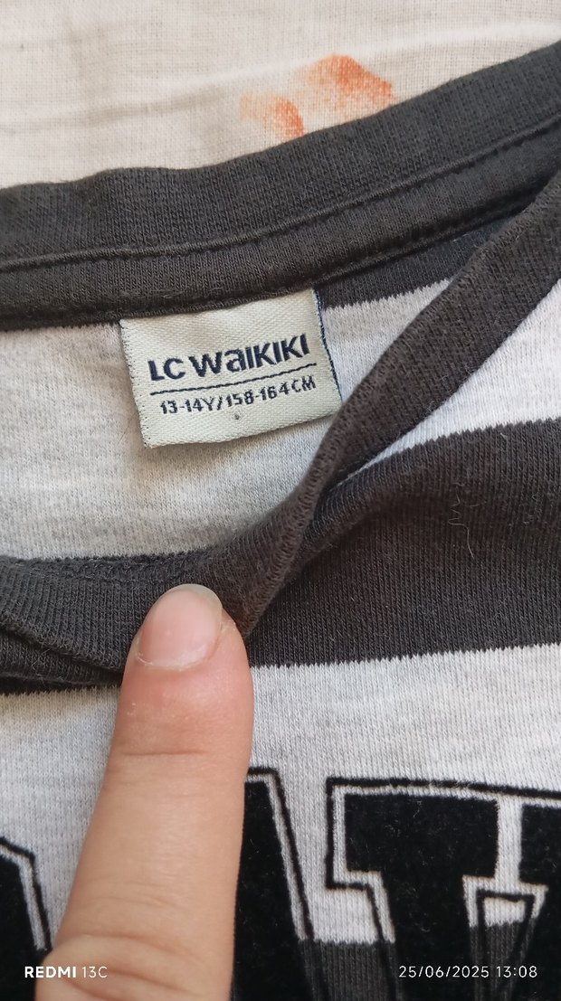 Gri Çizgili Erkek Çocuk Sweatshirt - Görsel 3