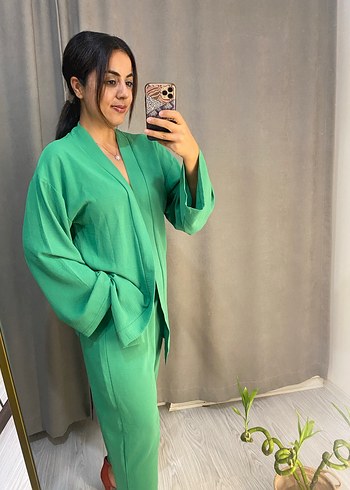 Uzun Kollu Yeşil ikili takım - Görsel 3