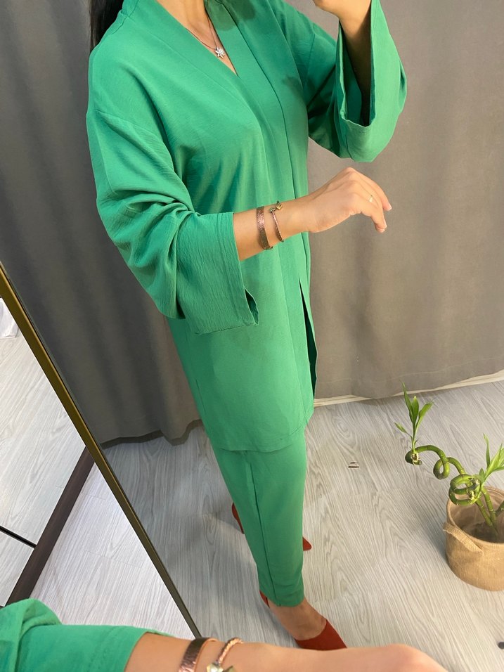 Uzun Kollu Yeşil ikili takım - Görsel 2