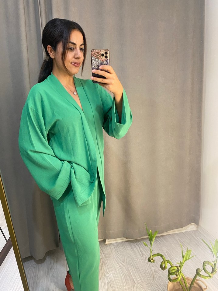 Uzun Kollu Yeşil ikili takım - Görsel 3