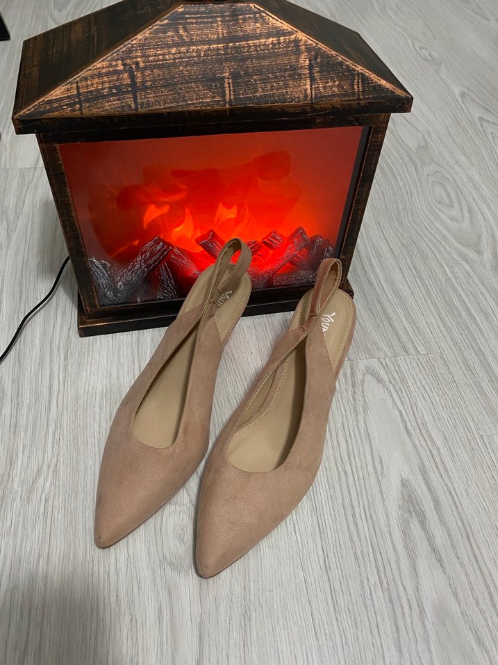 Pudra rengi Stiletto Kadın Topuklu Ayakkabı - Görsel 2