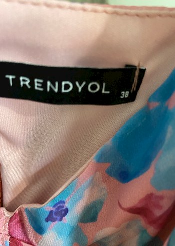 Pembe V Yaka crop Bluz - Görsel 8