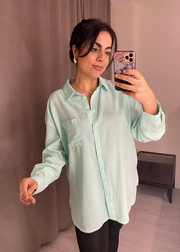 Turkuaz Uzun Kollu Gömlek - Görsel 2