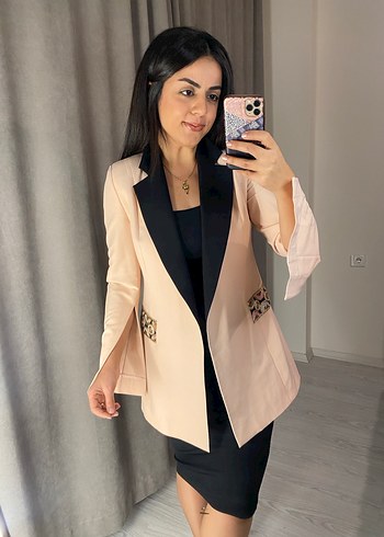 Uzun yavruağzı Kadın Blazer Ceket - Görsel 5