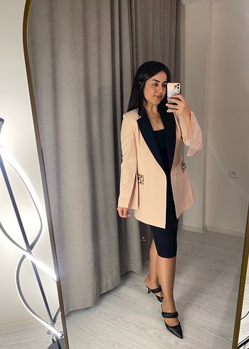 Uzun yavruağzı Kadın Blazer Ceket - Görsel 3