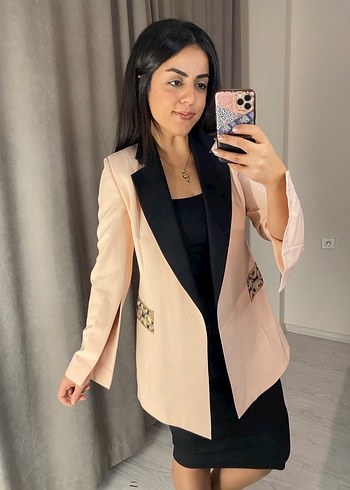 Uzun yavruağzı Kadın Blazer Ceket - Görsel 4