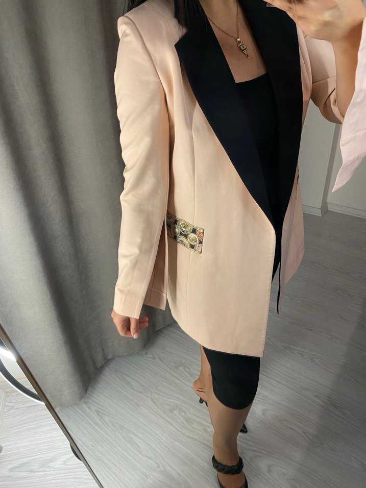 Uzun yavruağzı Kadın Blazer Ceket - Görsel 2