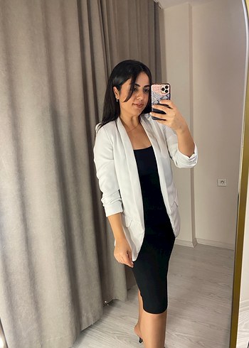 Beyaz Dilvin Kadın Blazer Ceket - Ana görsel