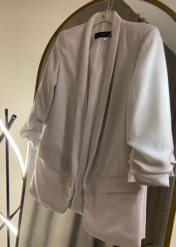 Beyaz Dilvin Kadın Blazer Ceket - Görsel 7