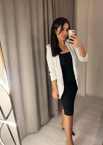 Beyaz Dilvin Kadın Blazer Ceket - Görsel 5