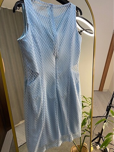 Bebe mavisi gece elbisesi - Görsel 17