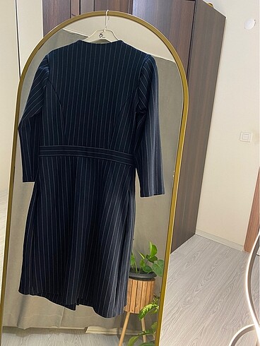 Lacivert blazer elbise - Görsel 9