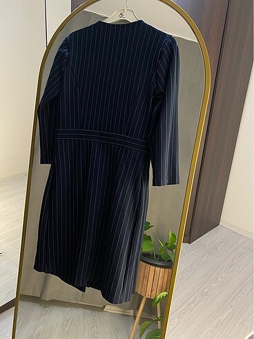 Lacivert blazer elbise - Görsel 10