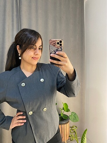 Diğer Gri blazer ceket