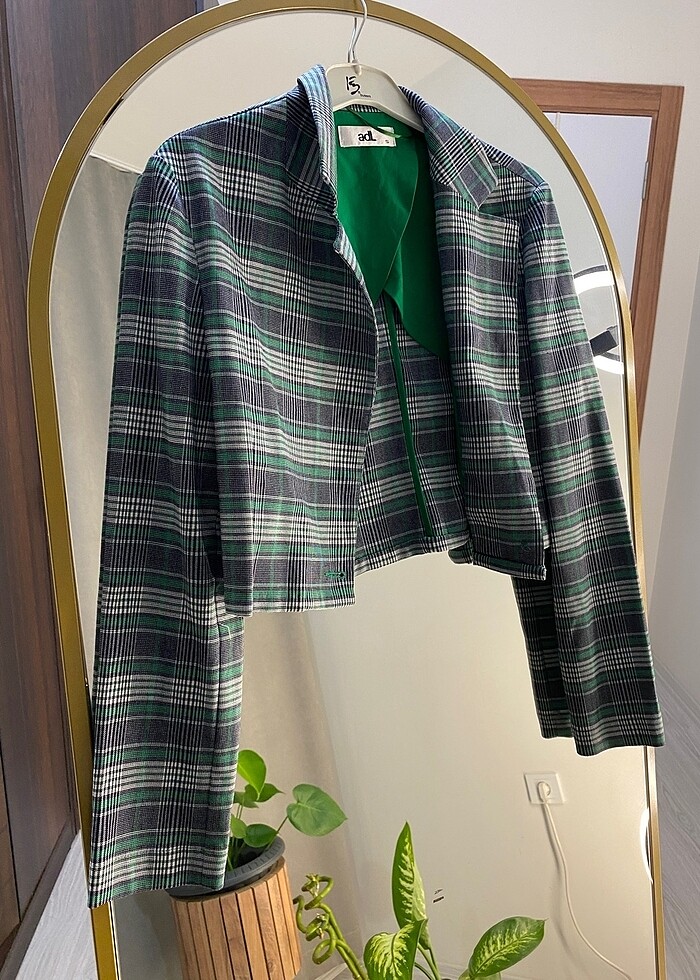 ADİL IŞIK Marka crop Blazer Ceket - Görsel 5