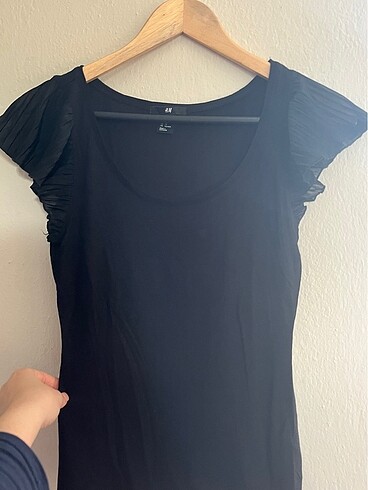 H&M SİYAH YAZLIK BLUZ