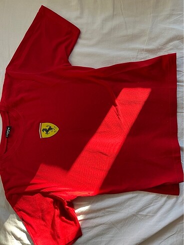 Y2K Ferrari Red Design Tam Boy Bluz