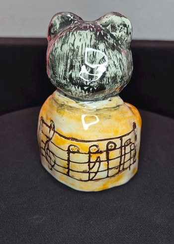 Butik Tasarım El Yapımı seramik "Bal Ayıcık" Biblo - Görsel 5