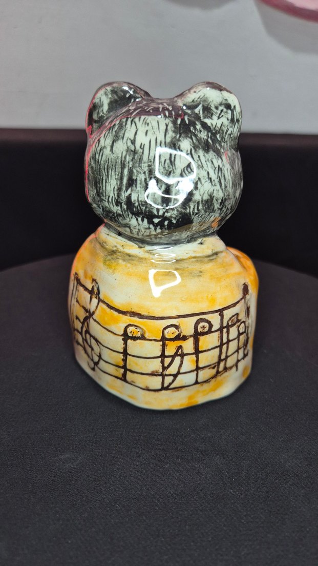 Butik Tasarım El Yapımı seramik "Bal Ayıcık" Biblo - Görsel 5