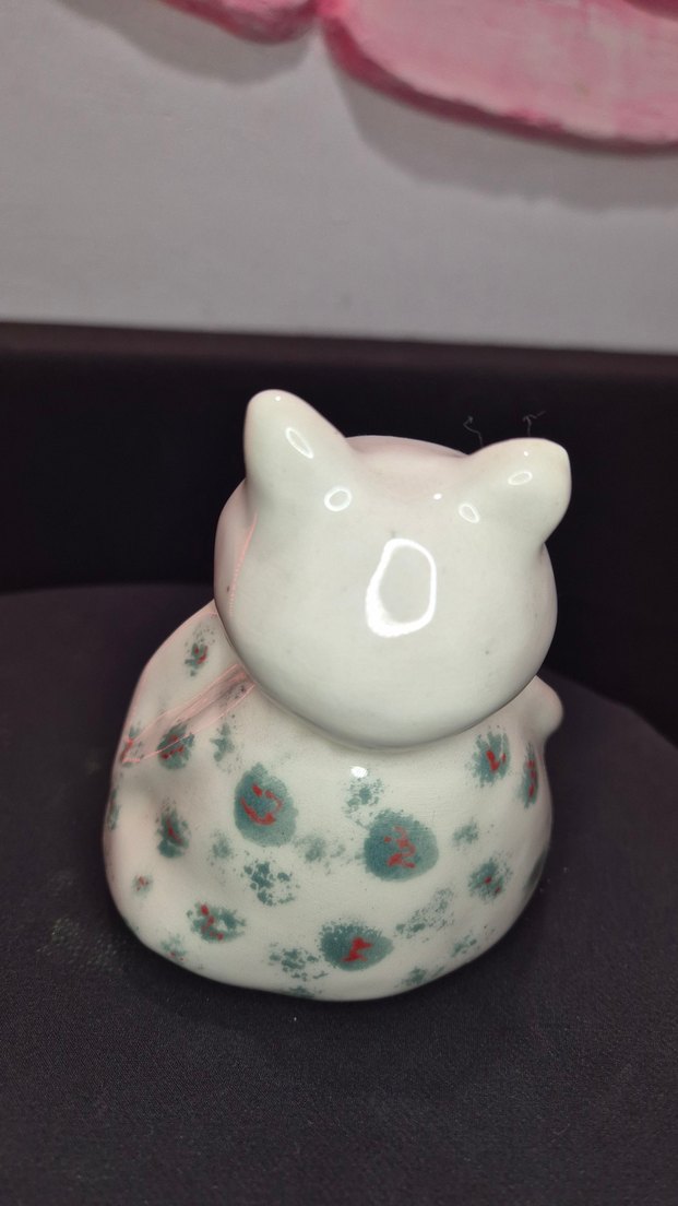 Çocuk odaları için El yapımı Beyaz Pastel Renkli Seramik biblo - Görsel 4