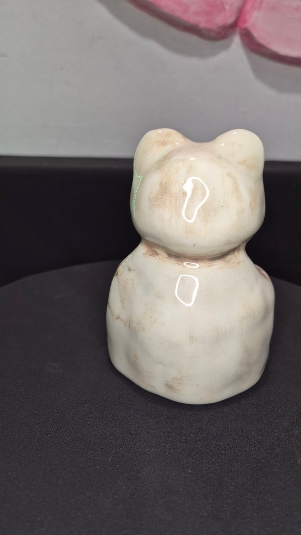 Bej Seramik Ayı Figürü - Görsel 4