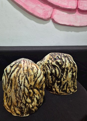 Butik Tasarım El Yapımı Seramik "Aslan Dostlar" İkili Biblo Seti - Görsel 9