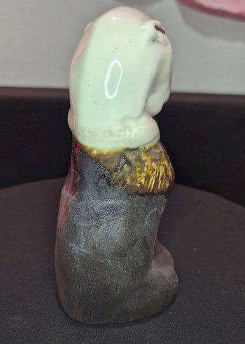 Butik Tasarım El Yapımı Seramik "Dost" Köpek Biblo 13 cm - Görsel 5