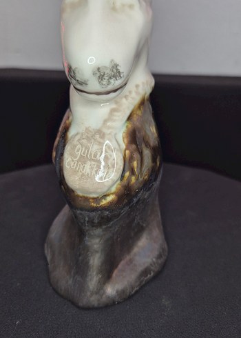 Butik Tasarım El Yapımı Seramik "Dost" Köpek Biblo 13 cm - Görsel 8