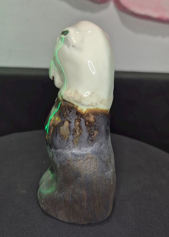 Butik Tasarım El Yapımı Seramik "Dost" Köpek Biblo 13 cm - Görsel 4