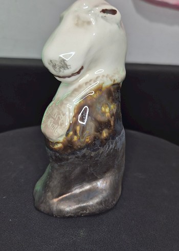 Butik Tasarım El Yapımı Seramik "Dost" Köpek Biblo 13 cm - Görsel 2