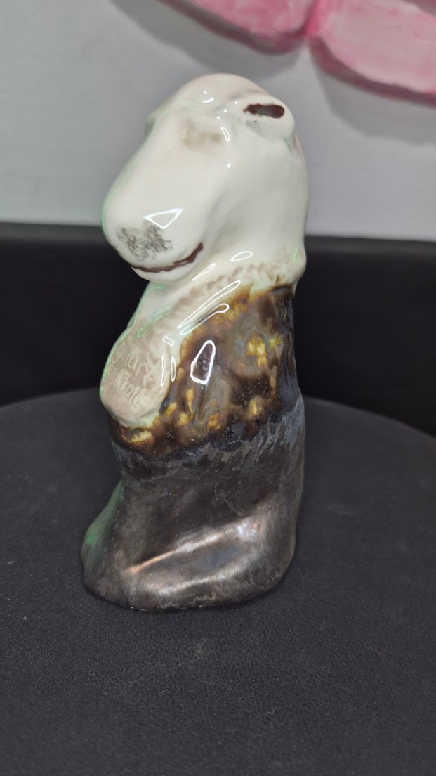 Butik Tasarım El Yapımı Seramik "Dost" Köpek Biblo 13 cm - Görsel 2