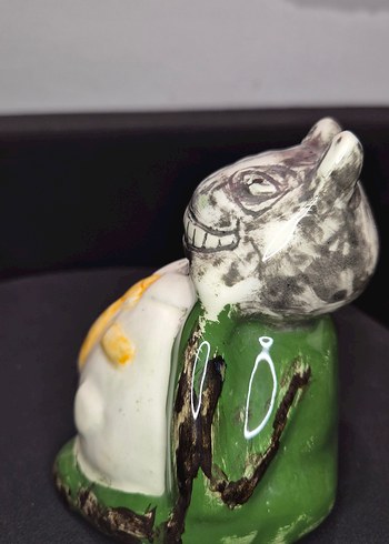 Butik Tasarım "Kravatlı Kurbağa" El Yapımı Dekoratif Obje - Görsel 3