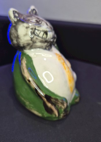 Butik Tasarım "Kravatlı Kurbağa" El Yapımı Dekoratif Obje - Görsel 6