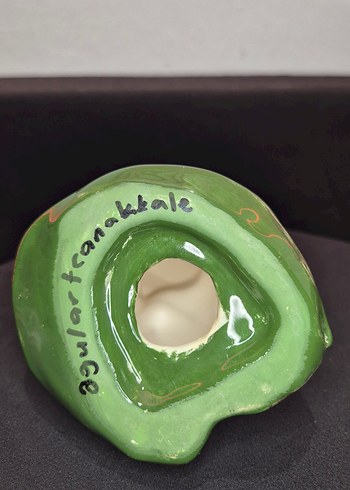 Butik Tasarım "Kravatlı Kurbağa" El Yapımı Dekoratif Obje - Görsel 8