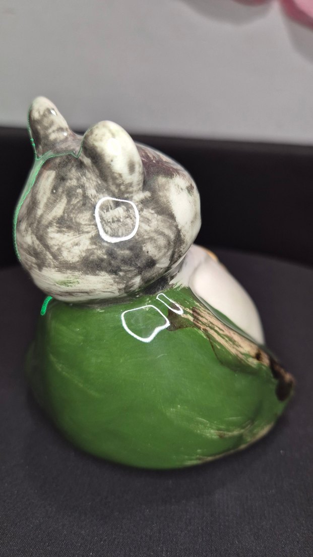 Butik Tasarım "Kravatlı Kurbağa" El Yapımı Dekoratif Obje - Görsel 5