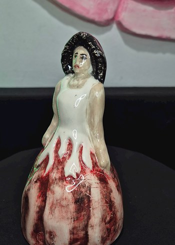 Butik Tasarım El Yapımı Seramik "Prenses" Dekoratif Biblo - Görsel 2