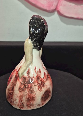 Butik Tasarım El Yapımı Seramik "Prenses" Dekoratif Biblo - Görsel 4