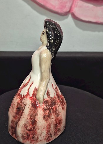 Butik Tasarım El Yapımı Seramik "Prenses" Dekoratif Biblo - Görsel 3