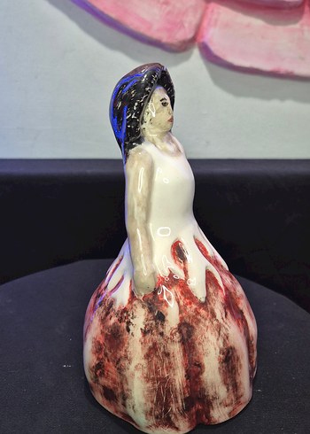 Butik Tasarım El Yapımı Seramik "Prenses" Dekoratif Biblo - Görsel 8