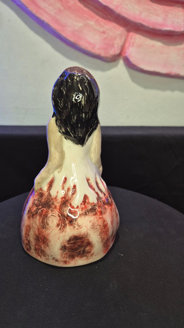 Butik Tasarım El Yapımı Seramik "Prenses" Dekoratif Biblo - Görsel 5